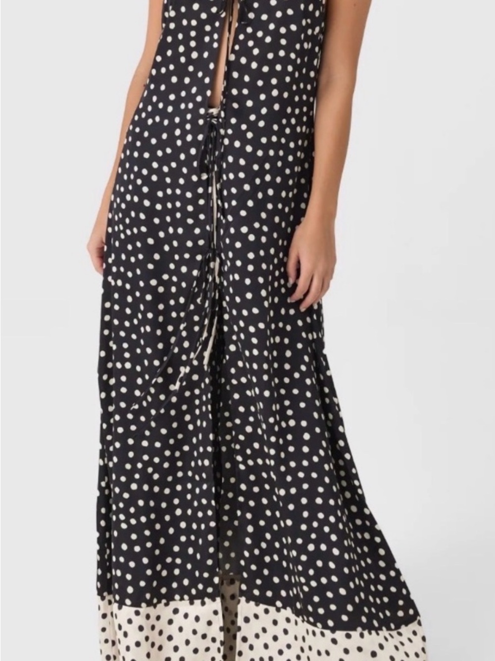 Devin Windsor Madeline Polka Dot Black & White Maxi pant